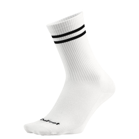 AIREATOR 6" ALL STAR CLASSIC RIBBED CREW (White w/ Black)