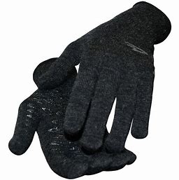 DuraGlove ET Wool Charcoal Wool w/Black Grippies